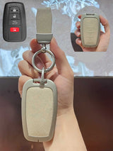 Toyota Key Fob Cover with Leather & Metal Frame