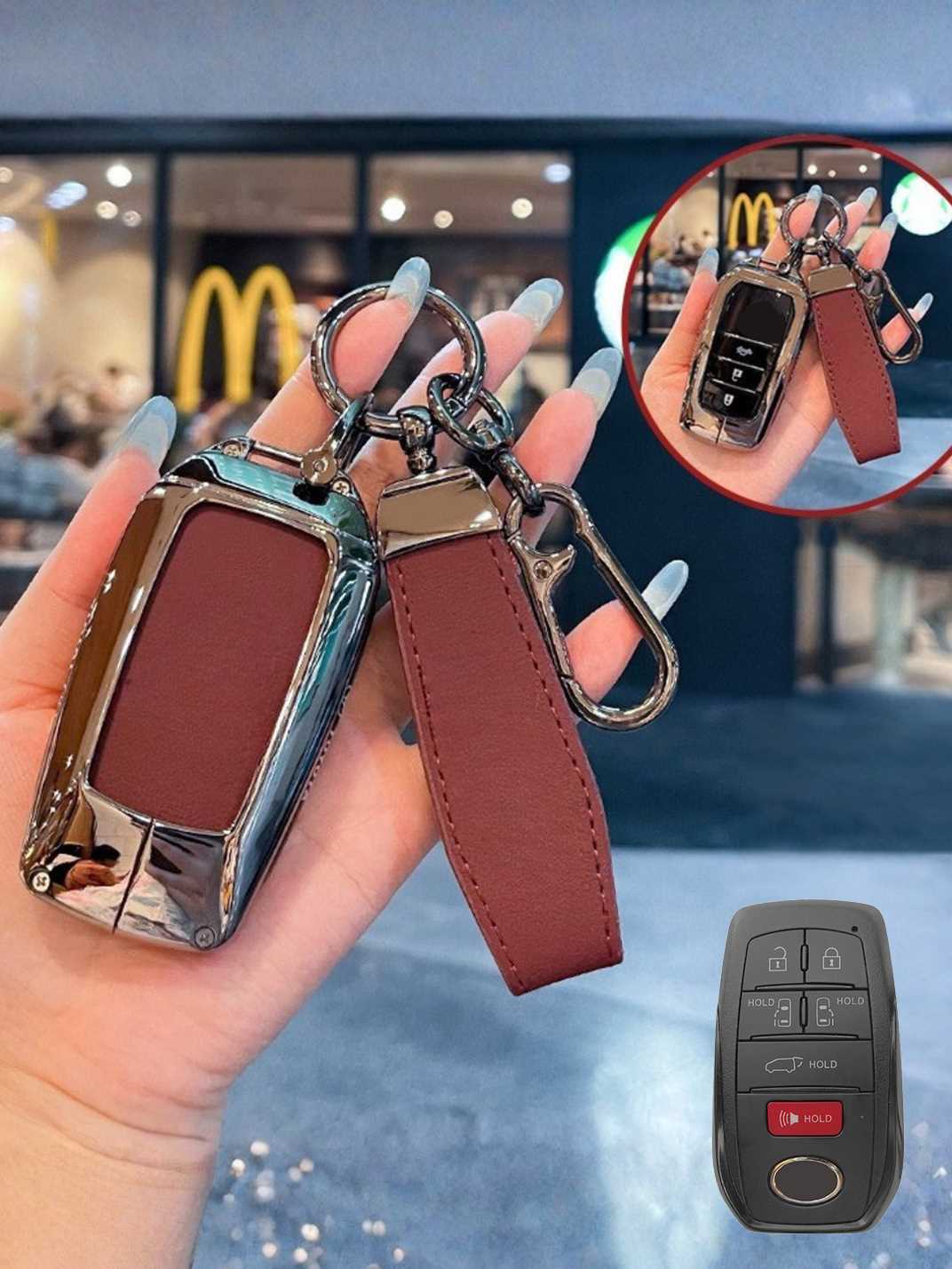 Premium Visible-Button Toyota Key Shell