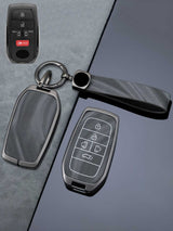 Vintage Leather Metal Alloy Toyota Key Cover