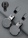 MINI Key Fob Cover with Leather & Metal Frame