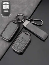Honda Key Genuine Leather & Metal Frame