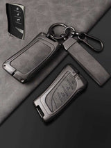 Lexus Key Fob Cover with Leather & Metal Frame