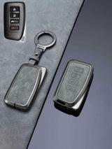 Vintage Leather Metal Alloy Lexus Key Cover