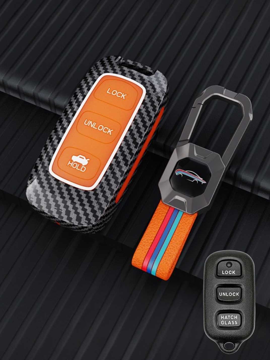Luxury Colored Alloy Toyota Key Fob Case