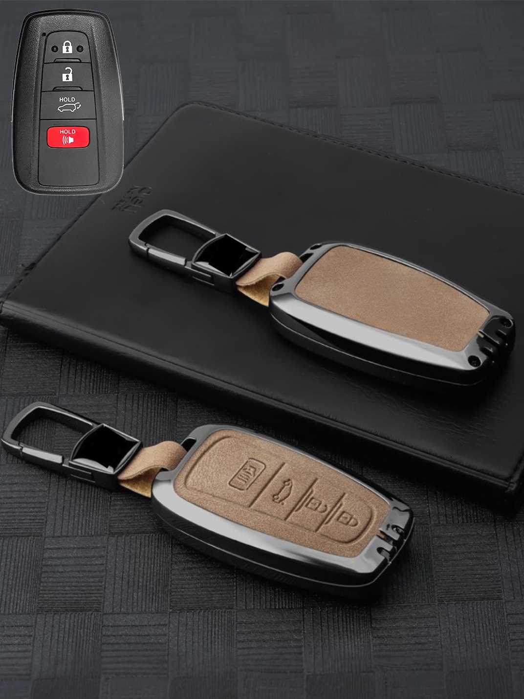 Genuine Alcantara Toyota Key Fob Cover