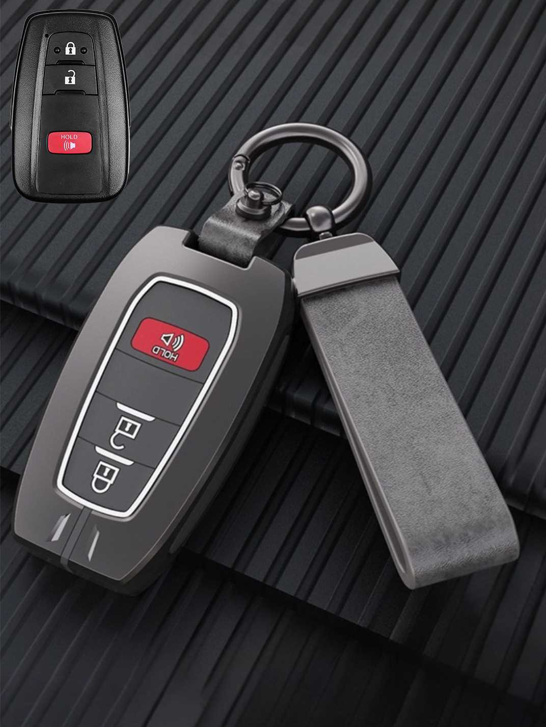 Luxury Colored Alloy Toyota Key Fob Case
