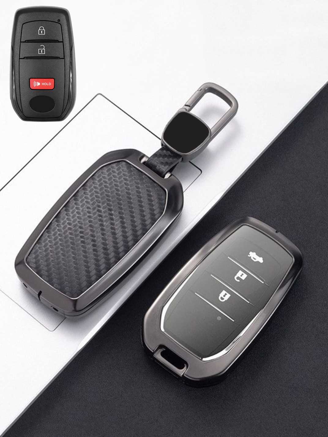 Visible Button Toyota Key Protector Shell
