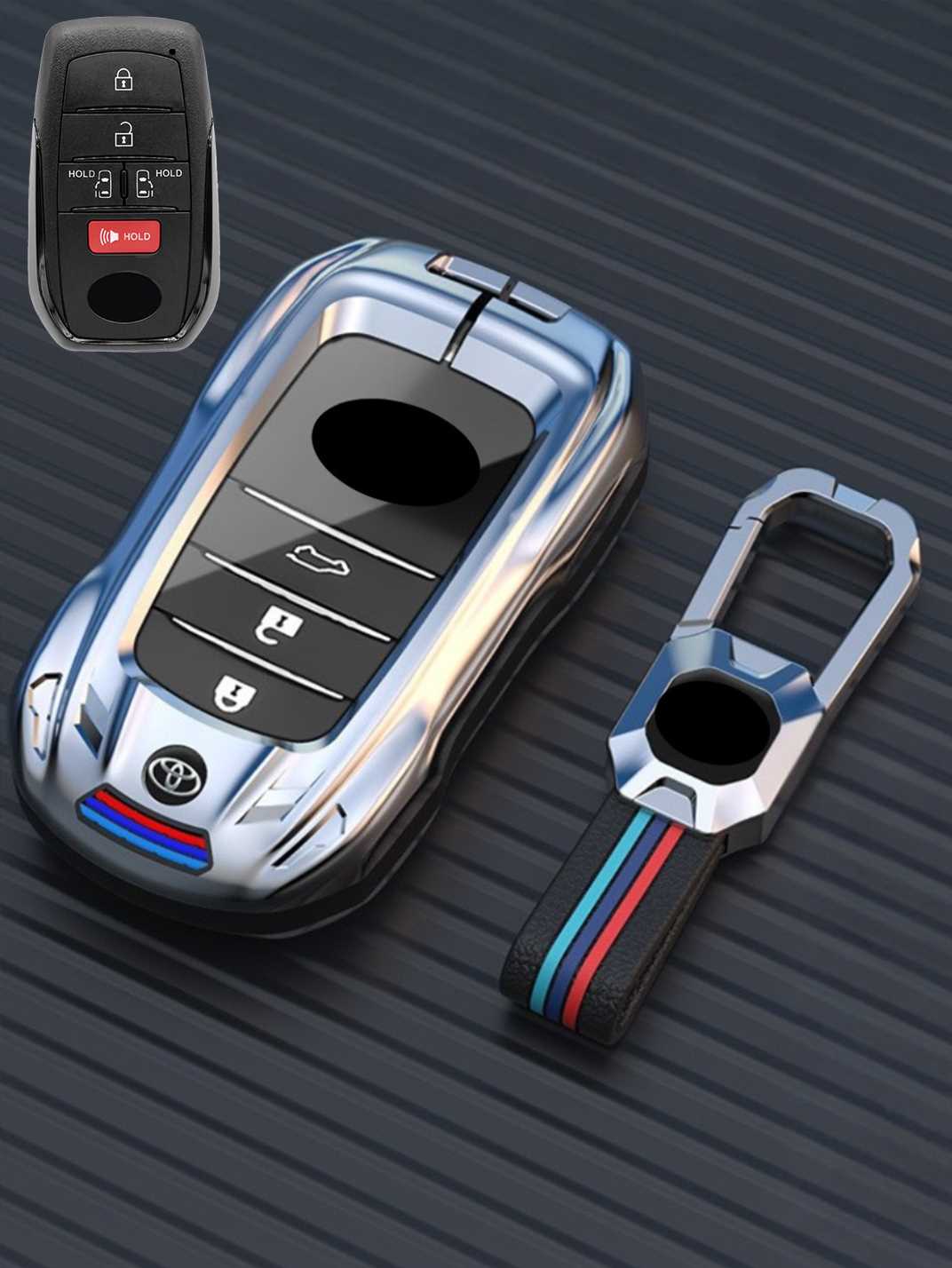 Visible Button Toyota Key Protector Shell