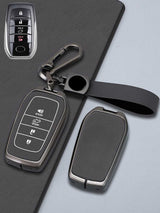 Toyota Key Genuine Leather & Metal Frame