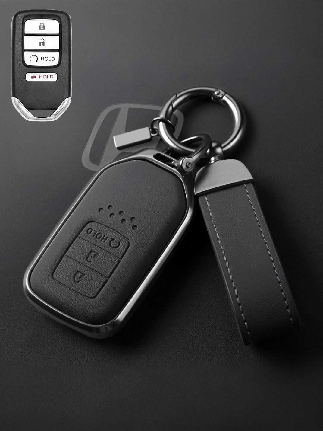 Premium Genuine Leather Honda Key Cover
