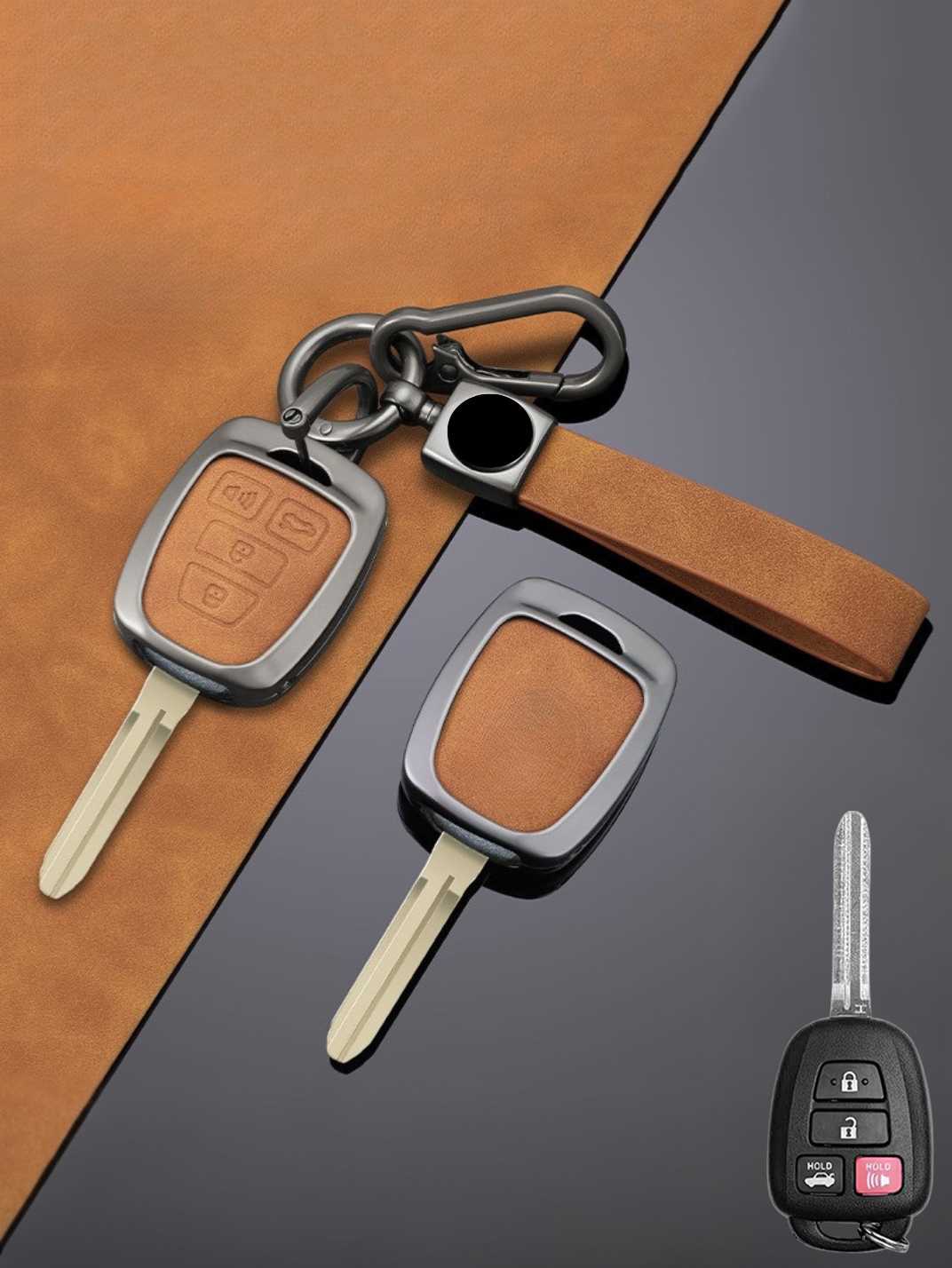 Premium Genuine Leather Toyota Key Cover