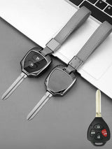 Toyota Key Genuine Leather & Metal Frame