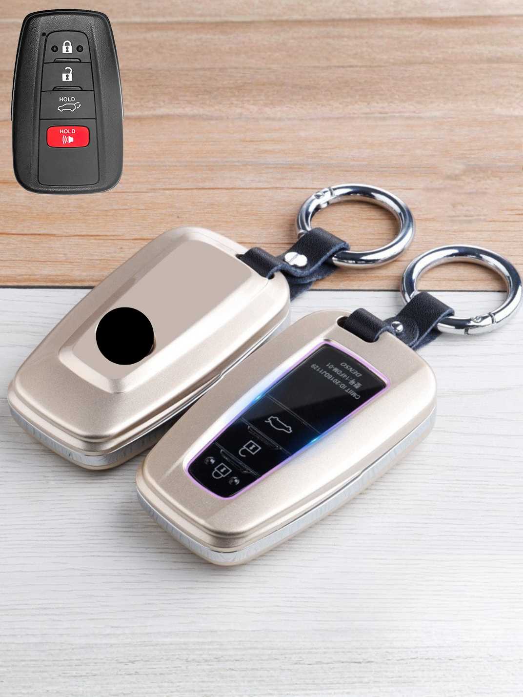 Premium Visible-Button Toyota Key Shell
