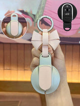 MINI Key Fob Cover with Leather & Metal Frame