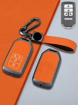 Honda Key Genuine Leather & Metal Frame