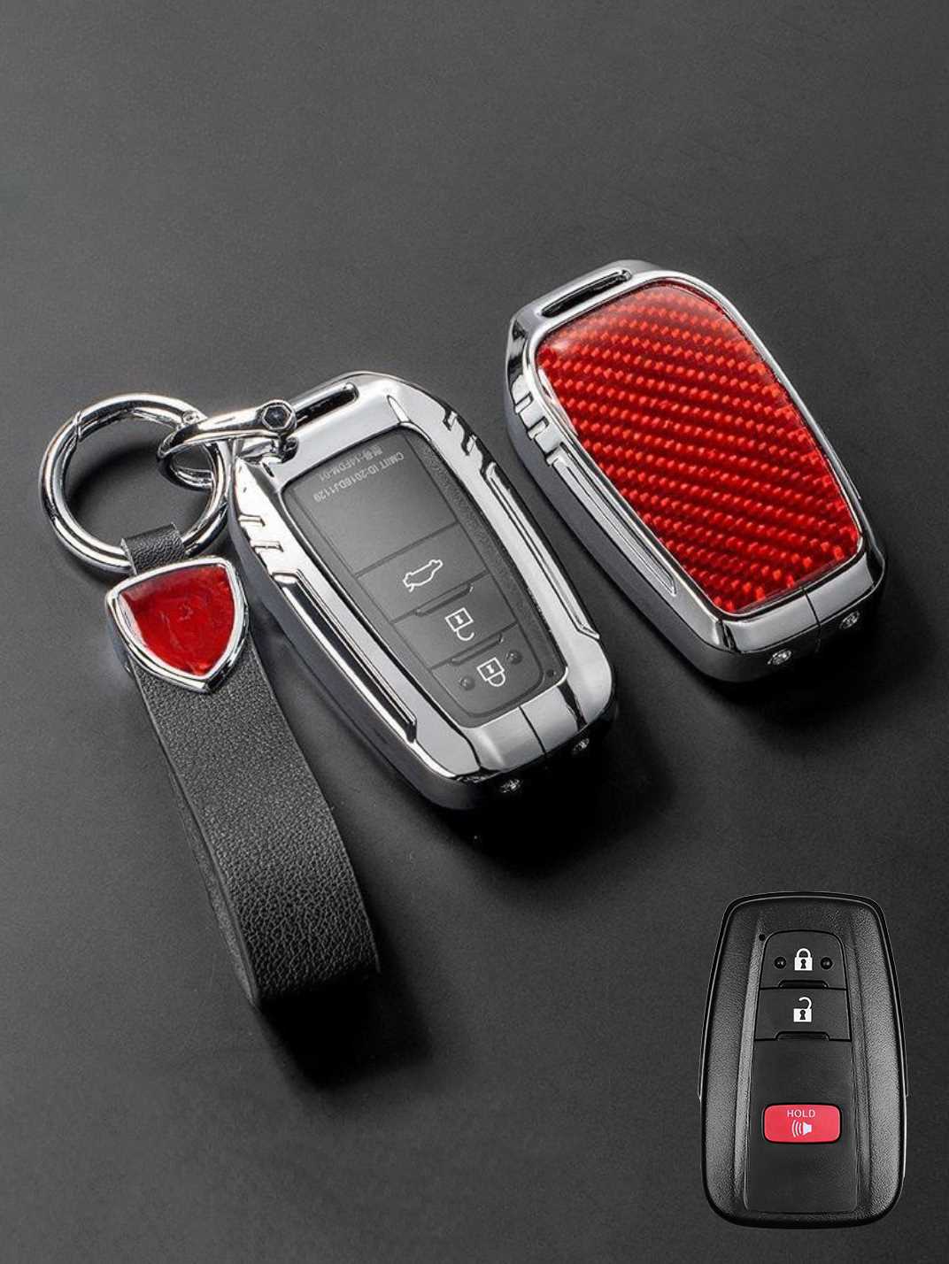 Visible Button Toyota Key Protector Shell