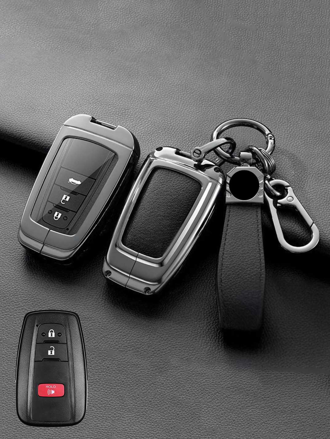 Premium Visible-Button Toyota Key Shell