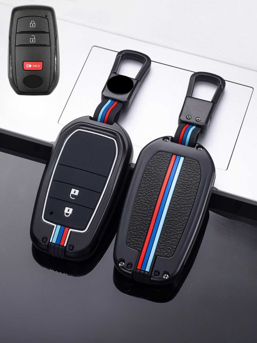 Luxury Colored Alloy Toyota Key Fob Case