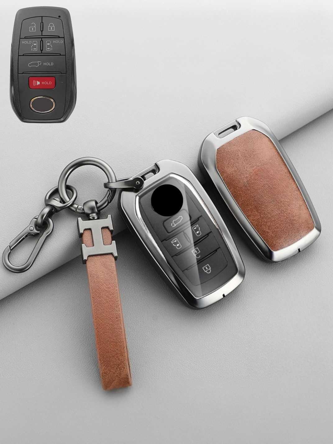 Premium Visible-Button Toyota Key Shell