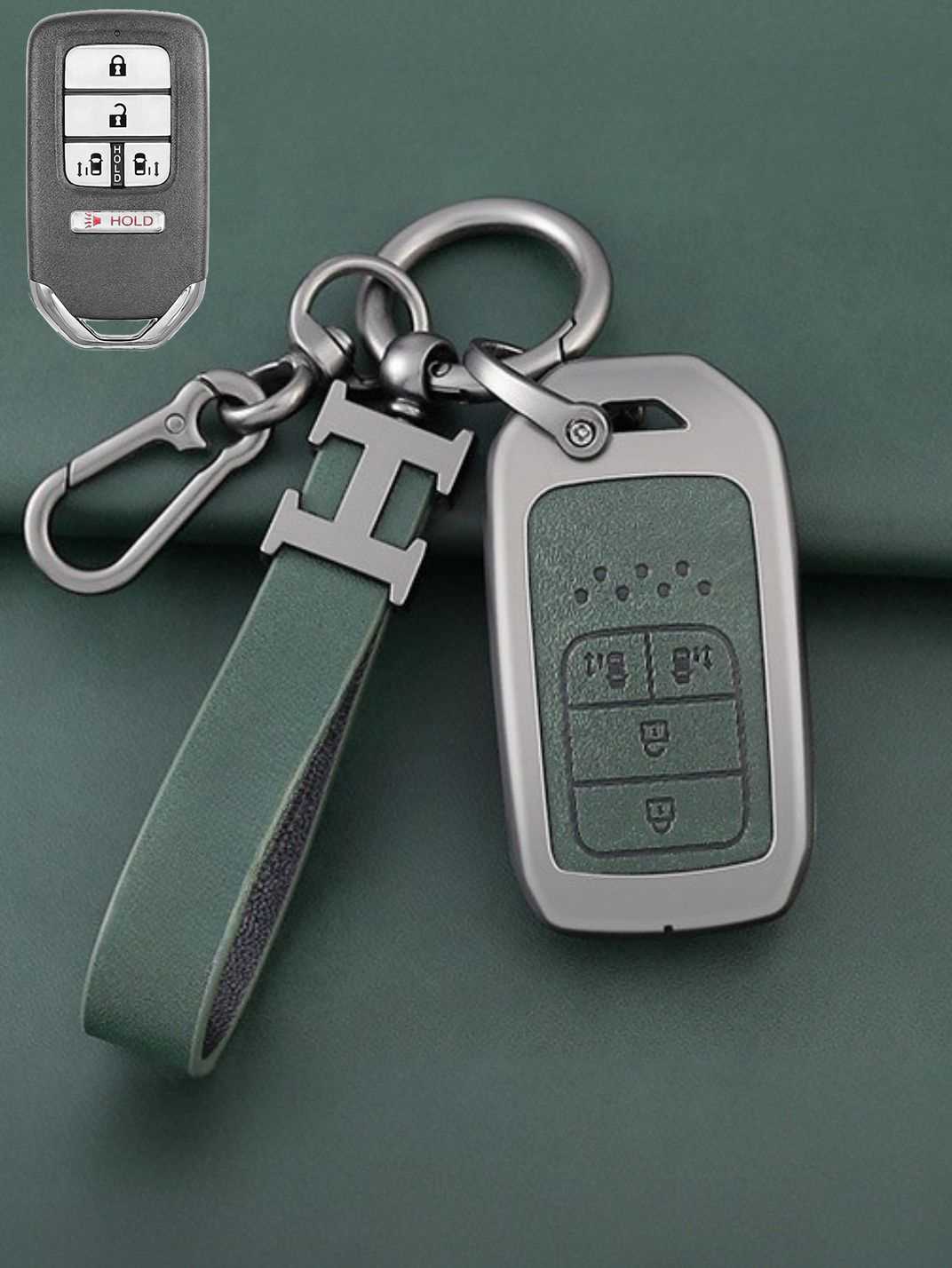 Premium Genuine Leather Honda Key Cover