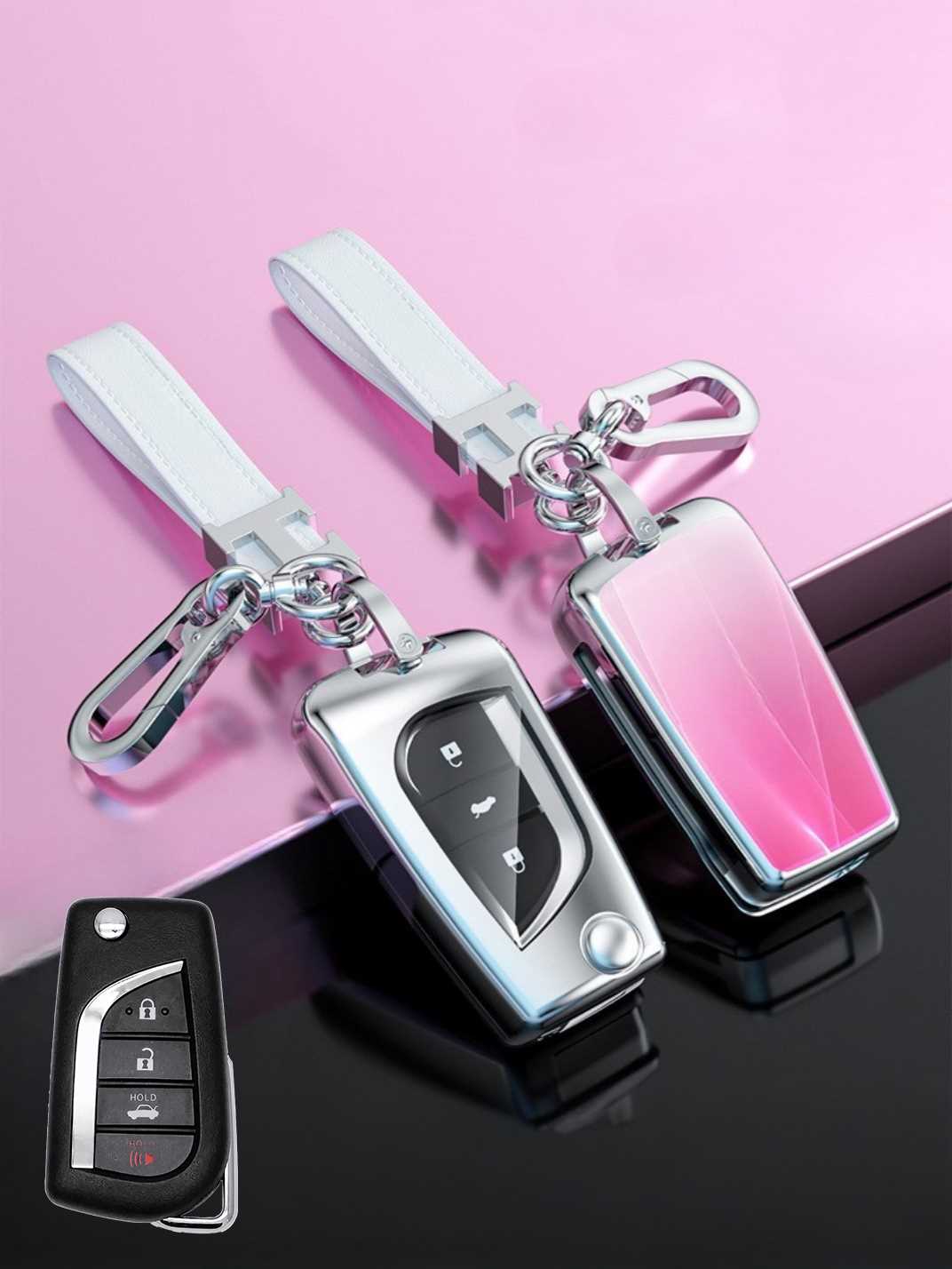 Visible Button Toyota Key Protector Shell