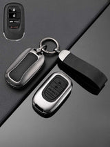 Honda Key Genuine Leather & Metal Frame