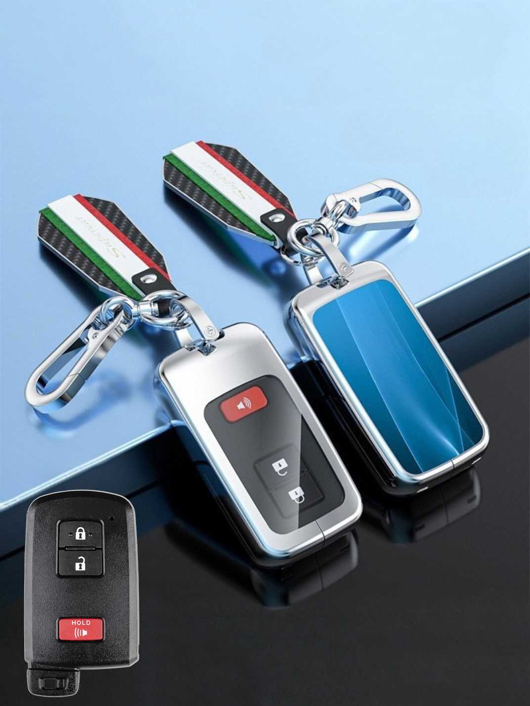 Visible Button Toyota Key Protector Shell