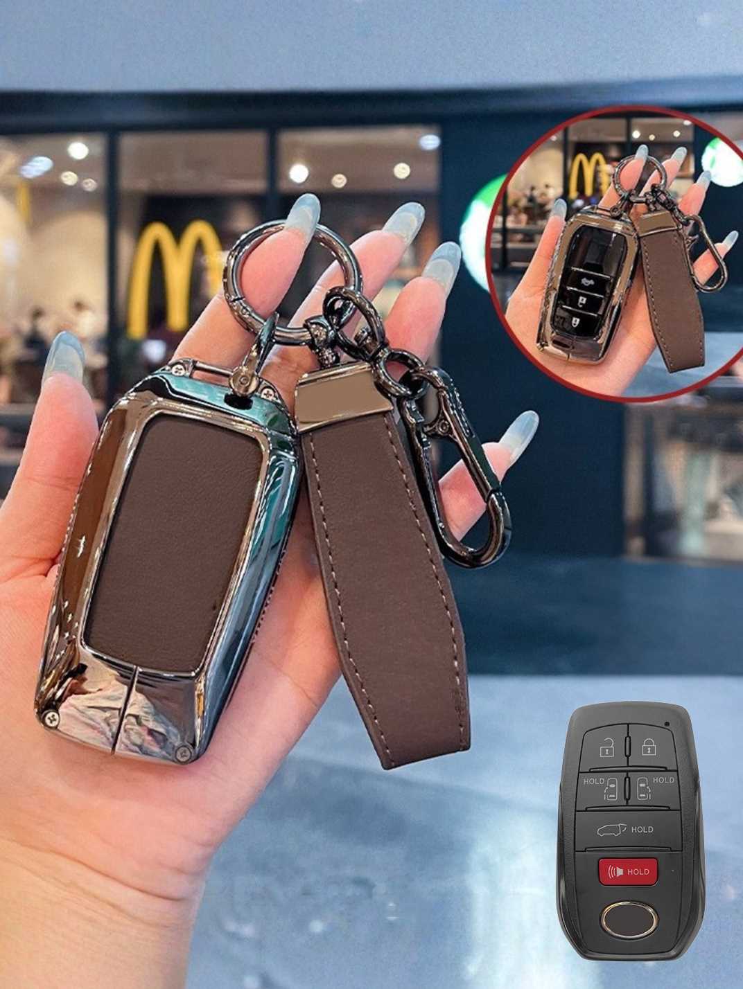 Heavy-Duty Zinc Alloy Toyota Key Fob Cover