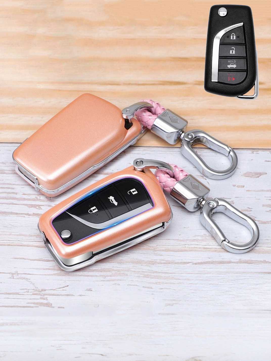 Premium Visible-Button Toyota Key Shell