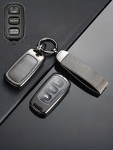Toyota Key Genuine Leather & Metal Frame
