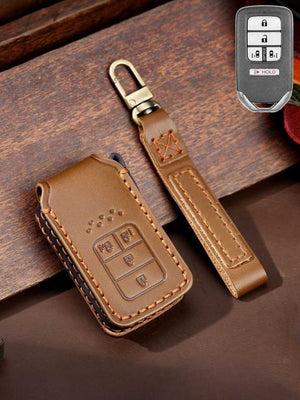 Premium Genuine Leather Honda Key Cover