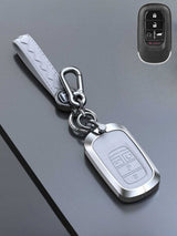 Honda Key Genuine Leather & Metal Frame