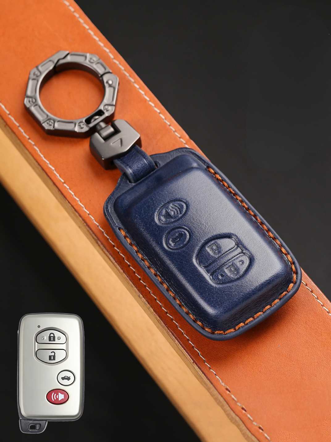 Premium Genuine Leather Toyota Key Cover
