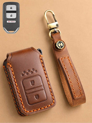 Premium Genuine Leather Honda Key Cover