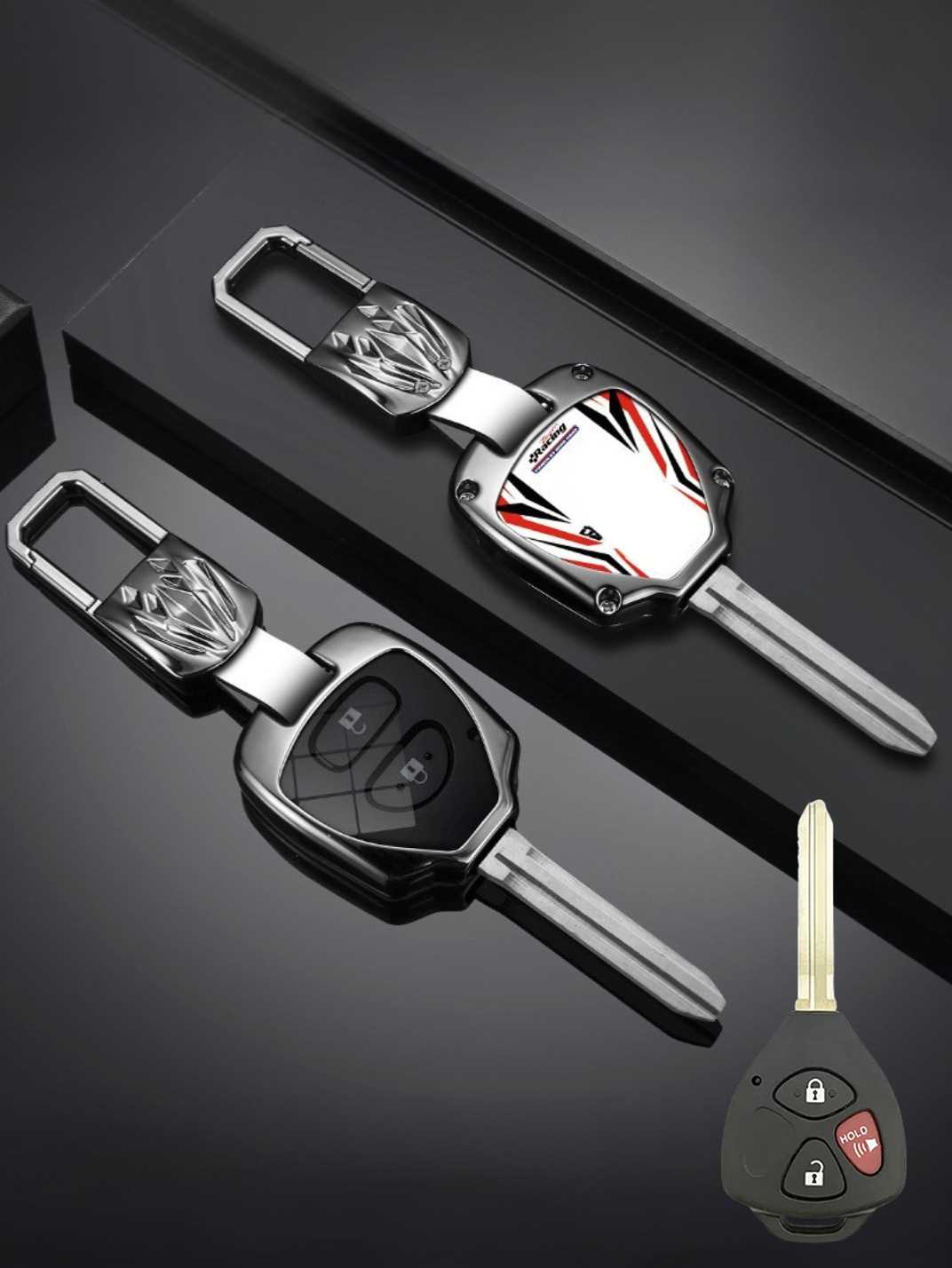 Visible Button Toyota Key Protector Shell