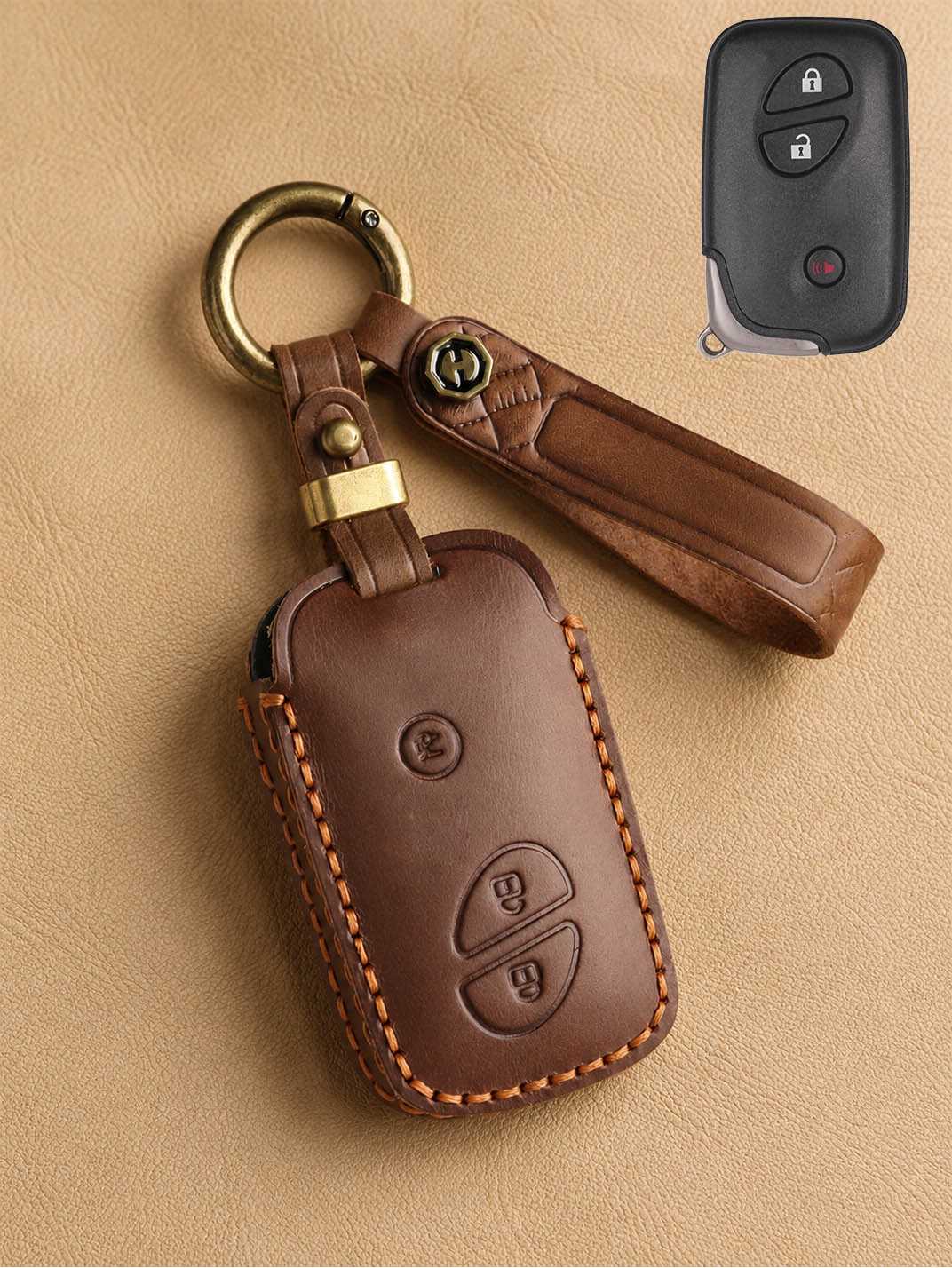 Premium Genuine Leather Lexus Key Cover