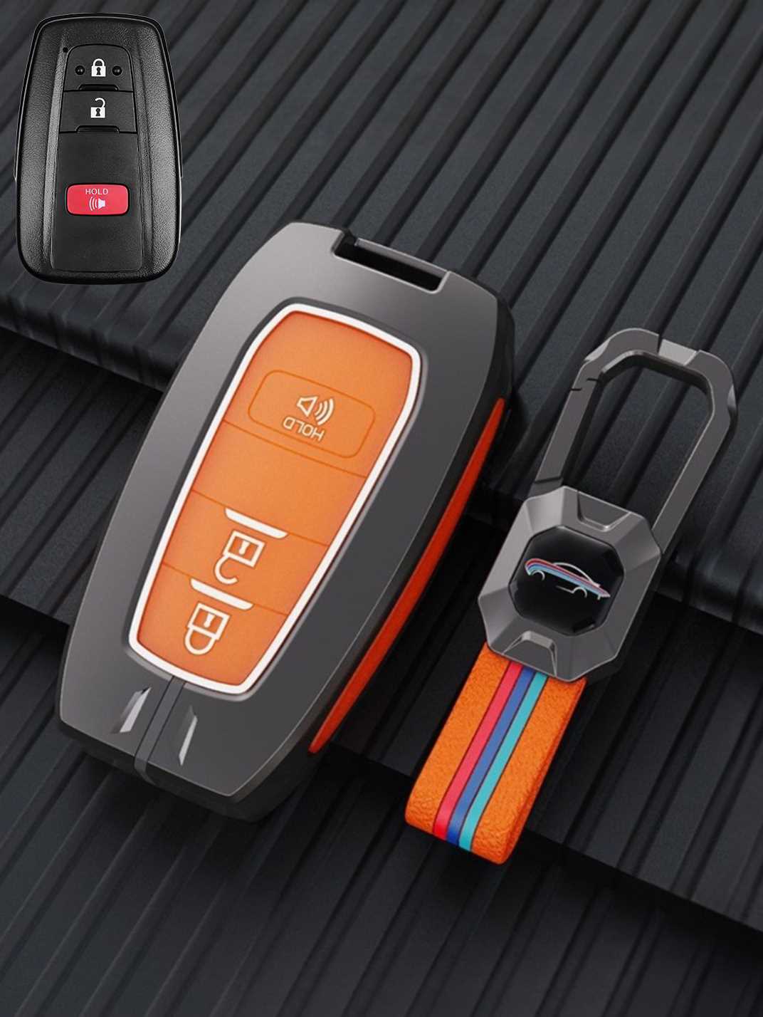Luxury Colored Alloy Toyota Key Fob Case
