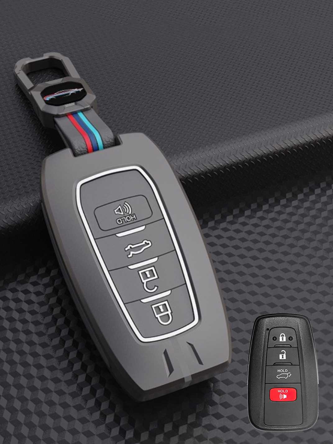 Luxury Colored Alloy Toyota Key Fob Case