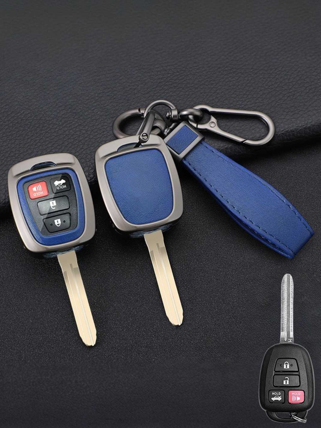 Premium Visible-Button Toyota Key Shell