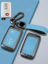 Toyota Key Genuine Leather & Metal Frame