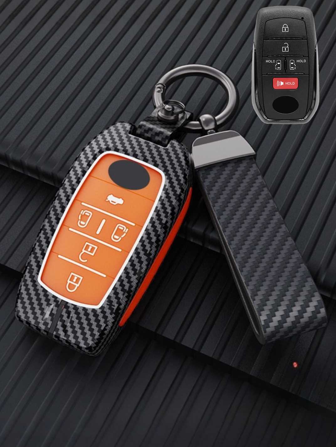Luxury Colored Alloy Toyota Key Fob Case