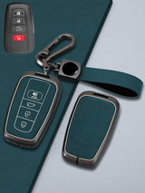 Toyota Key Genuine Leather & Metal Frame
