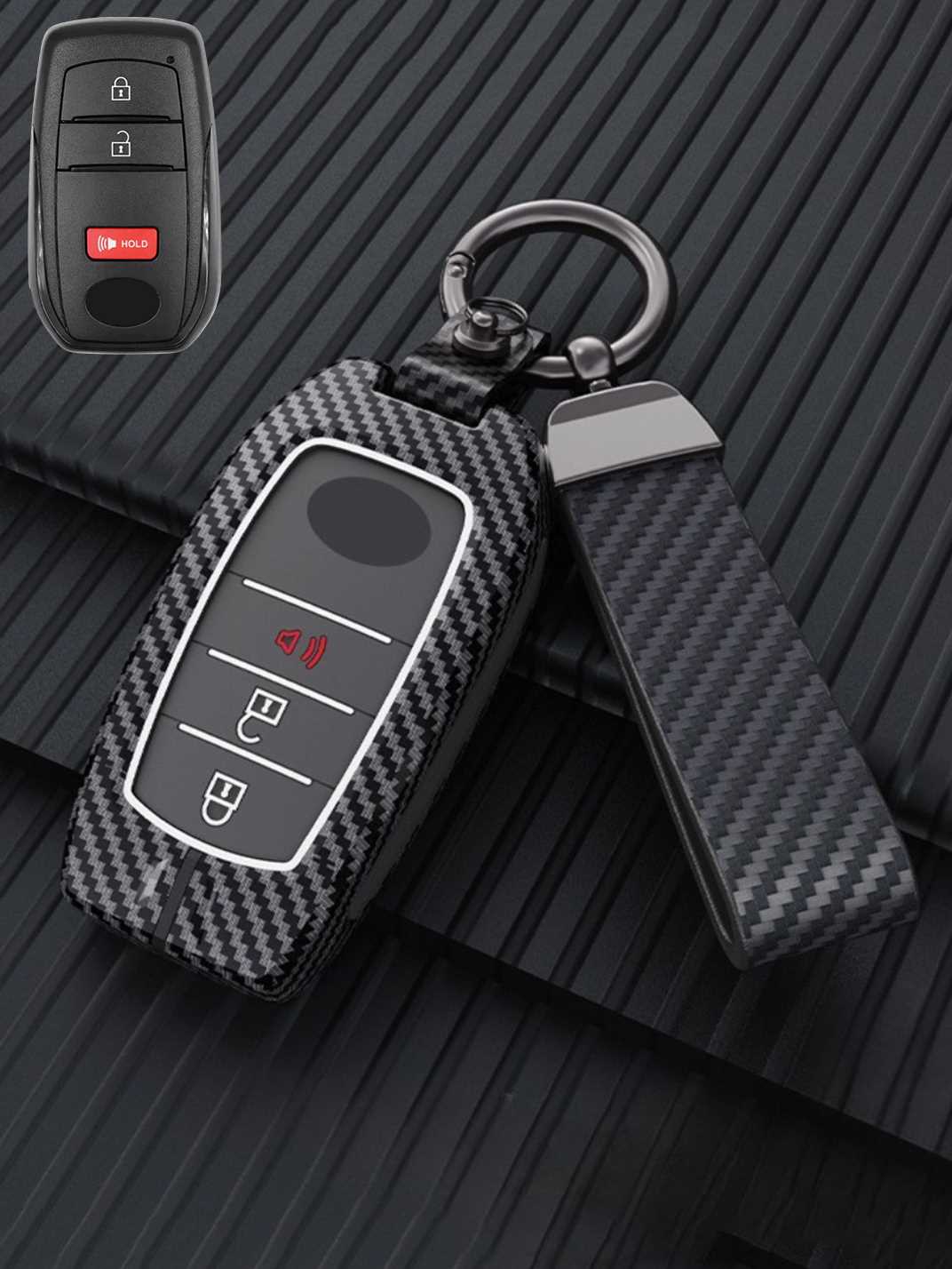 Luxury Colored Alloy Toyota Key Fob Case