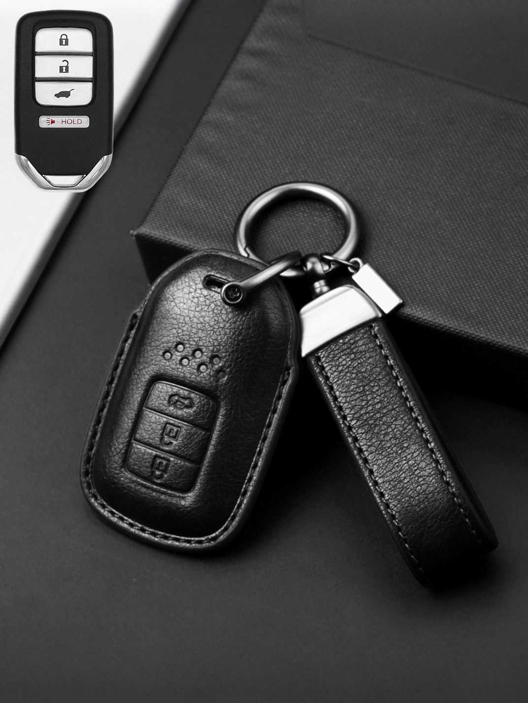 Premium Genuine Leather Honda Key Cover