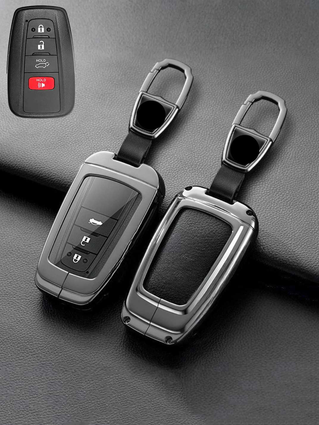 Premium Visible-Button Toyota Key Shell