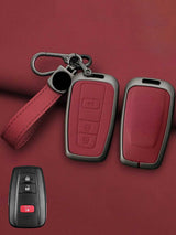 Toyota Key Genuine Leather & Metal Frame