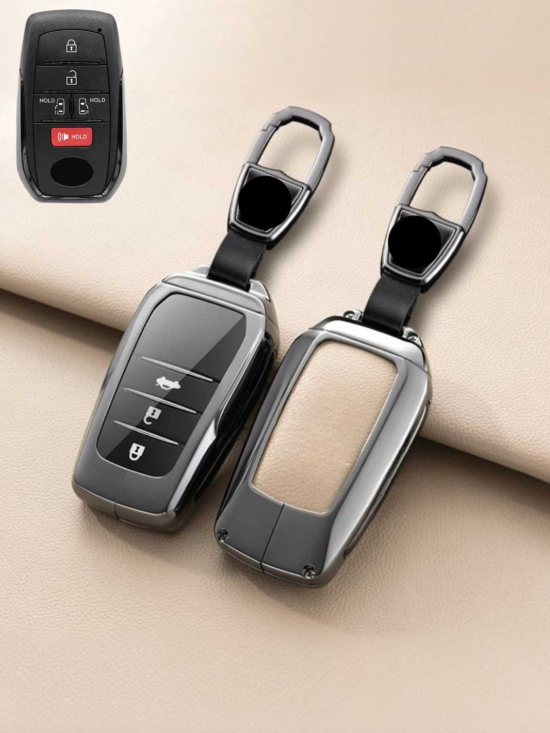 Premium Visible-Button Toyota Key Shell