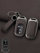 Honda Key Genuine Leather & Metal Frame