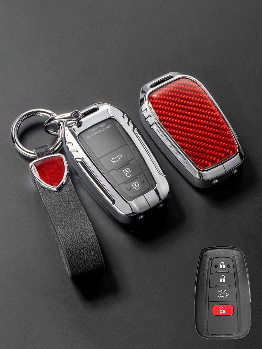 Visible Button Toyota Key Protector Shell