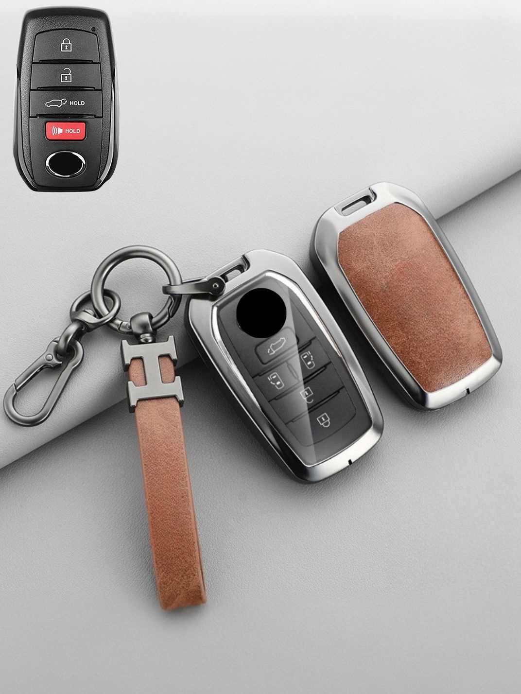 Premium Visible-Button Toyota Key Shell
